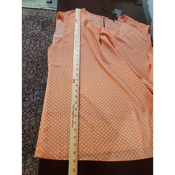 Violet & Claire NWT Polka Dot Sleeveless Blouse Top Womens Plus Size 3X Pink - Picture 10 of 10